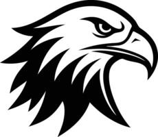Striking Eagle Silhouette Head Available on EPS File vector