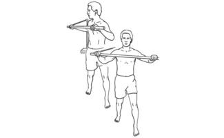 Resistance Band Row Exercise Proper Technique and Benefits vector
