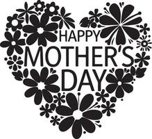 Beautiful Script Happy Mothers Day Design vector