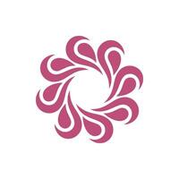 Abstract Purple Circle Flower Logo Template Illustration Design. EPS 10. vector