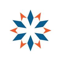 Abstract Star Decorative Logo Template Illustration Design. EPS 10. vector