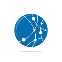 Science Ion or Molecule Sphere Logo Template Illustration Design. EPS 10. vector