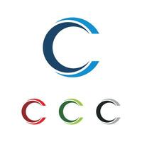 set C Letter Logo Template Illustration Design. EPS 10. vector