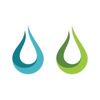 Abstract Drop Water Decorative Logo Template Illustration Design. EPS 10. vector