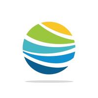 Abstract Colorful Layers Planet Sphere Logo Template Illustration Design. EPS 10. vector