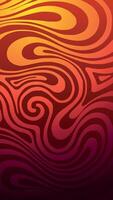 Fiery orange and red wavy fluid abstract background, evoking movement, heat, and dynamic energy vector