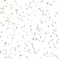 colorful confetti in various pastel shades dances across a white background vector