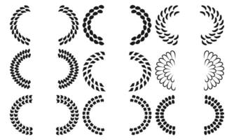 an elegant collection of ornaments with artistic and attractive shapes. suitable for decorating your designs vector