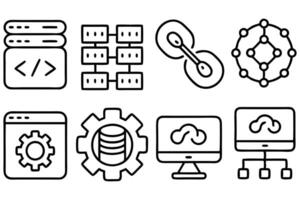 DevOps Lifecycle Icons vector