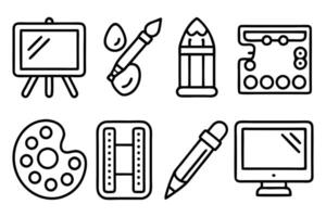 Visual Design and Creativity Symbols vector