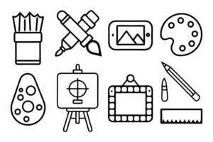 art creativity and graphic design related editabl vector