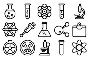Laboratory Instruments Outline vector