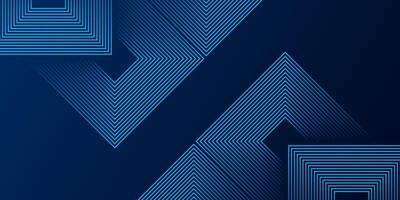 Dark blue square line abstract background. Shiny blue square geometric lines with future technology concept. illustration vector