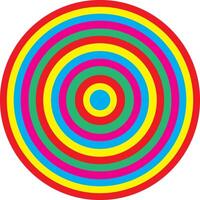 A circular pattern with many different colors vector