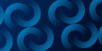 Dark blue circle shape abstract background. Shiny blue circle geometric shape with future technology concept. illustration vector