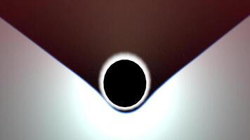 Dark Planet Shining Like Solar Eclipse. video