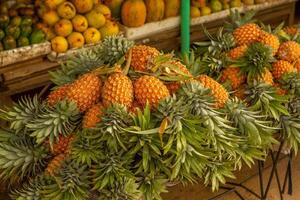fresh seasonal fruits at the market in sri lanka, asia. photo