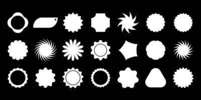 A beautiful set design of 21 shapes vector