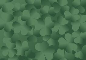 clover pattern symbolizing luck and nature vector