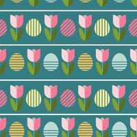 Minimalist Geometric Easter Seamless Pattern vector