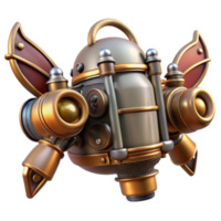 Steampunk Drone Render A Futuristic Mechanical Insect png