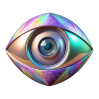 Iridescent Eye Render Abstract Background png