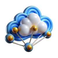 Render Cloud Computing Network Illustration, Abstract Technology Background png