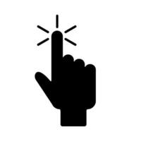 Finger Clicking Technology Web App Icon vector