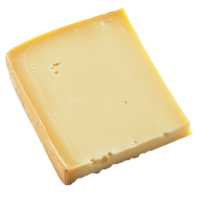 Savory Aged Cheese Slice with Nutty Flavor and Smooth Texture png