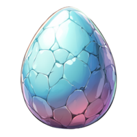 Vibrant Art of a Shiny Abstract Egg with Unique Patterns png