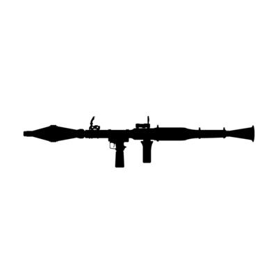 RPG Rocket Launcher Missile Weapon Illustration Silhouette Icon