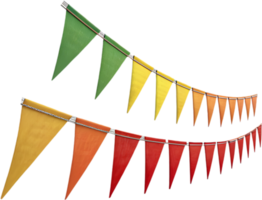 Colorful triangular pennant clipart for all your festive projects. . png