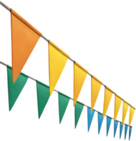 Fun and colorful triangular pennant clipart for any event design. . png