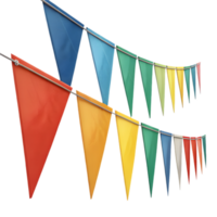 Triangular pennant clipart for creating joyful and festive atmosphere. . png
