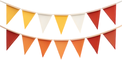 Colorful and fun triangular pennant clipart for any event project. . png