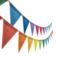 Fun and colorful triangular pennant clipart to brighten your party. . png