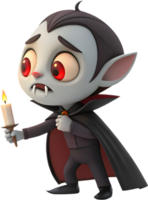 Spooky Halloween Vampire Boy Clipart for Decorations. . png