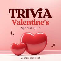 Trivia Valentine Instagram Post template