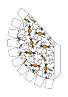 Stylish Witch Hat with a Halloween-Inspired Design with Halloween Ghosts And Candy Pattern png