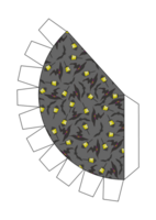 Eerie Conical Hat Design for a Perfect Halloween Look with Witch Hat and Lantern pattern png