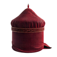 Red Cylindrical Container Side View Isolated on Transparent Background png