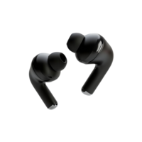 Ergonomic Wireless Earbuds Set in air Isolated on Transparent Background png