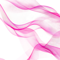 Pink Silk Wave Isolated over a Transparent Background for Elegant Design Projects, Luxurious Branding, or Textural Applications png