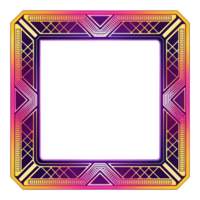Dynamic Colorful Frame with Bright Accents and Eye Catching Patterns Ideal for Framing Artwork or Pictures While Enhancing the Visual Appeal of Any Space png