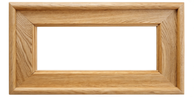 Elegant Wooden Frame with Smooth Finish and Distinctive Grain Patterns Perfectly Suited for Framing Your Artwork or Pictures Adding Warmth to Any Room png