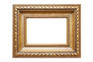 Stylish Rectangular Frame Made of Solid Wood Featuring a Unique Design Perfect for Enhancing Your Interior Space and Showcasing Treasured Photos or Artwork png