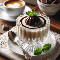 Milk Jelly and Cappuccino photo