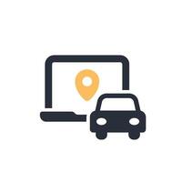 Utilize advanced vehicle tracking to enhance mobility, operational efficiency, and customer experience by sharing live location data for improved logistics management and navigation vector