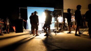 Blurry image of making vdo production photo