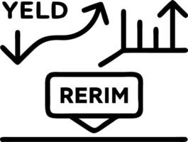 yield and return and sustainability vector